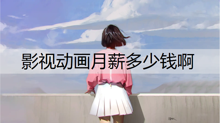 影视动画月薪多少钱啊